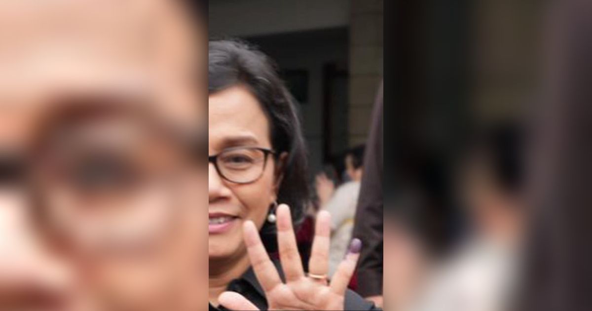 Sri Mulyani Pose 5 Jari Usai Nyoblos: Kalau Cuma Kelingking Dikiranya Angka