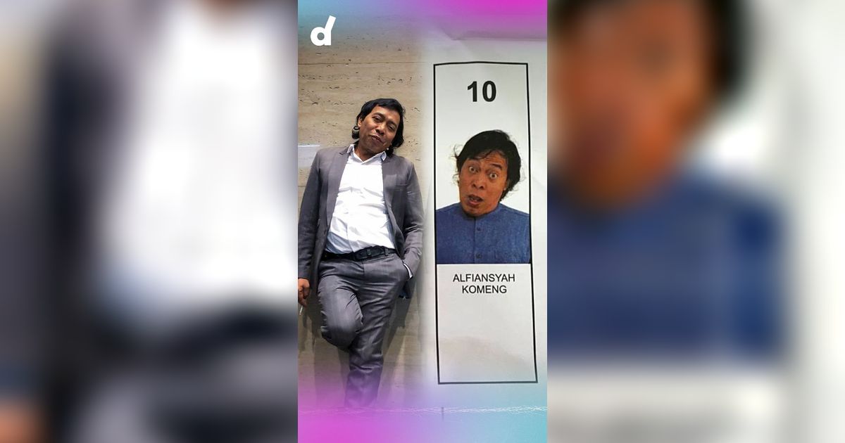Pose Nyeleneh Komeng di Surat Suara DPD RI Dapil Jawa Barat Jadi Trending