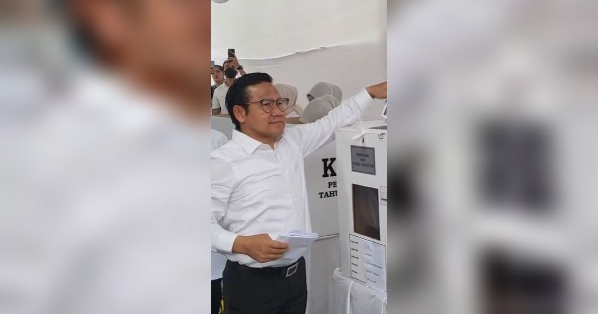 AMIN Menang Telak di TPS Tempat Cak Imin Nyoblos