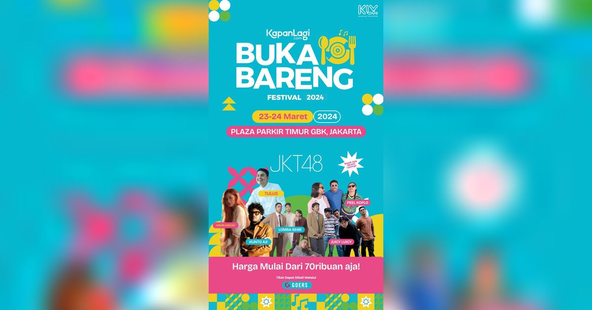 Line-up Seru di Acara Kapanlagi Buka Bareng Festival 2024