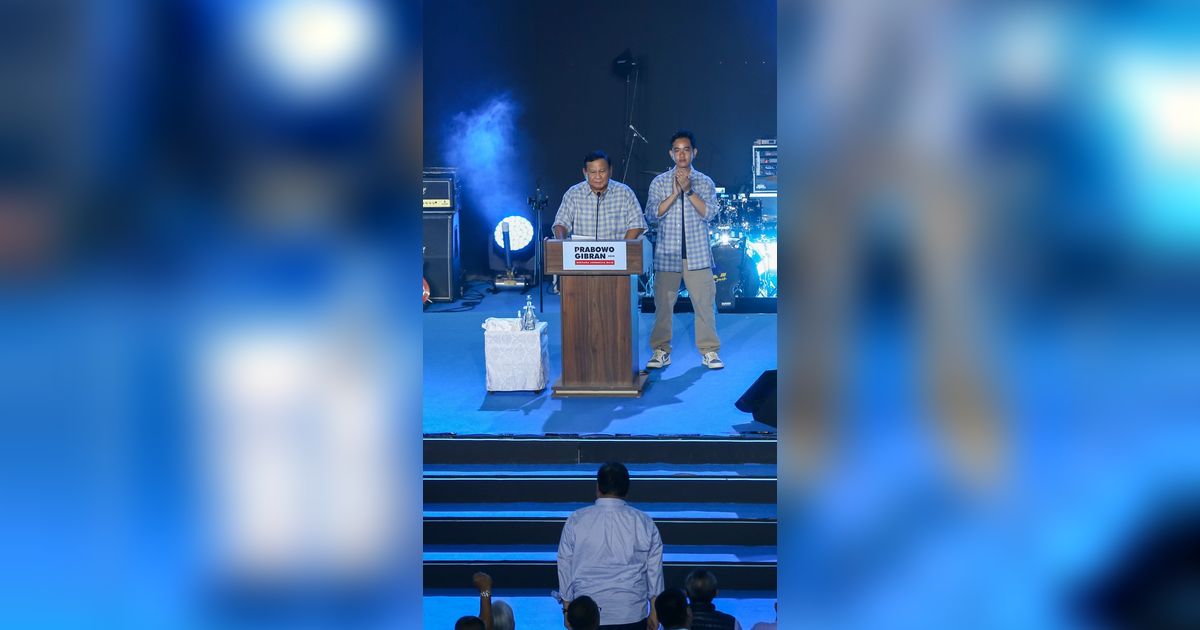 VIDEO: Berapi-api Prabowo-Gibran Pidato, Nama Jokowi Menggema