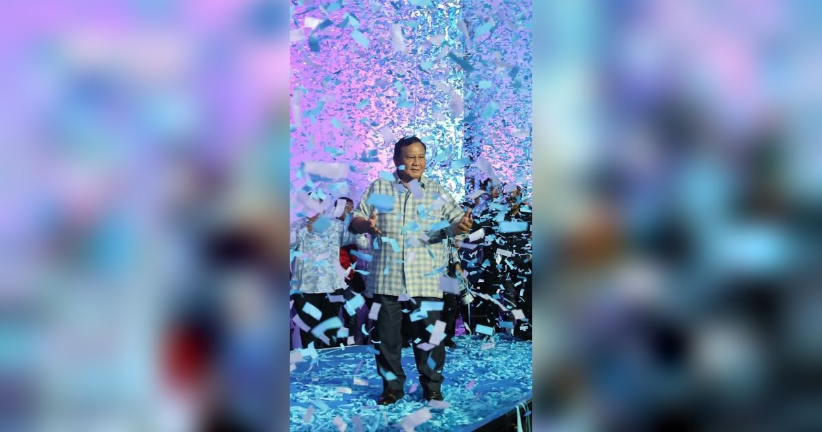 VIDEO: Unggul di Quick Count, Jogetan Kemenangan Prabowo Gibran, Istora Bergoyang