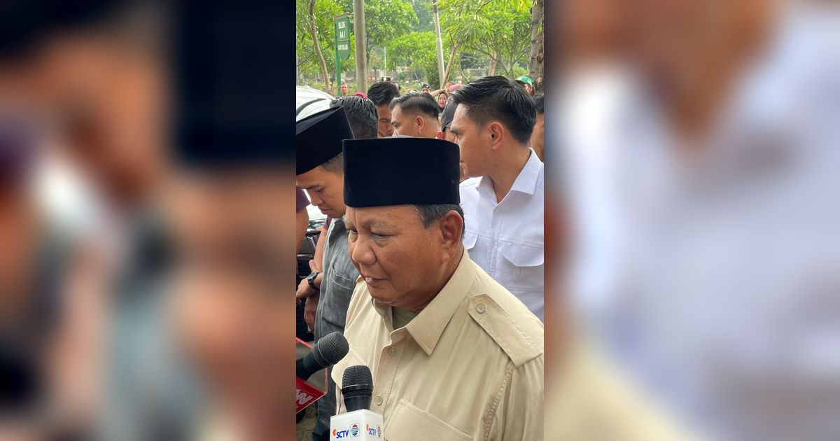 Respons Prabowo Ditanya Soal Pertemuan dengan Jokowi di Tengah Quick Count Pilpres 2024