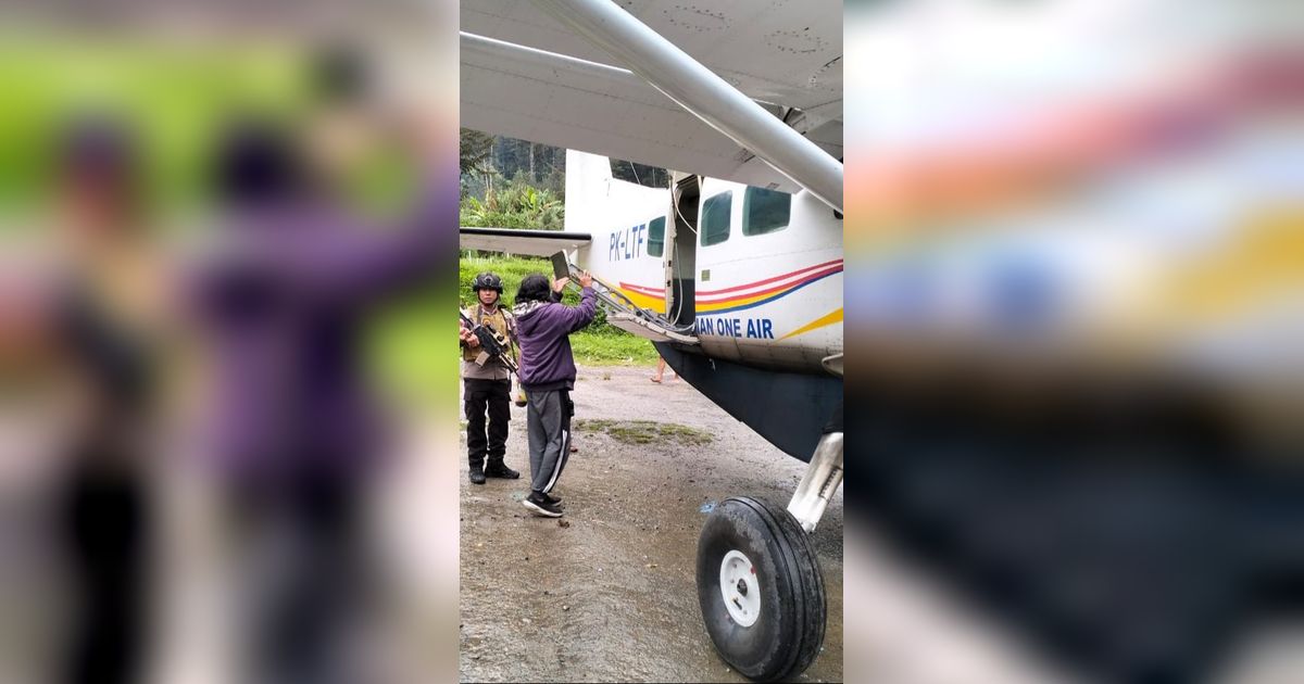 Penampakan Pesawat Caravan Asia One Air yang Ditembaki OTK di Puncak Papua