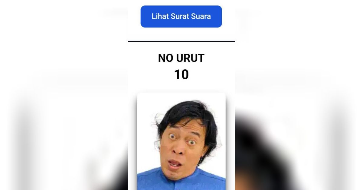 Mengejutkan, Suara Komeng Lewati Ganjar-Mahfud di Jabar versi Real Count KPU Sementara