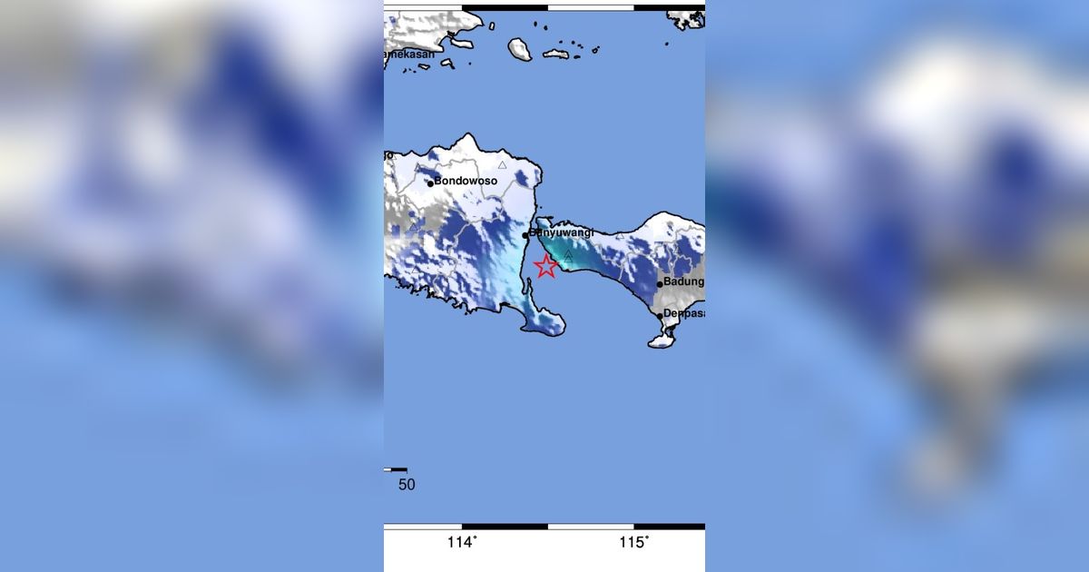 Gempa M 4,1 Guncang Bali, Getaran Terasa Hingga ke Banyuwangi