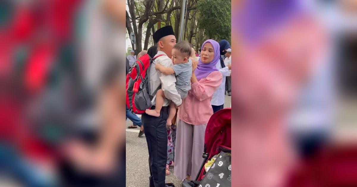 Sikap Polos Balita Tak Kenali Ayah Setelah Ditinggal Bertugas 4 Bulan