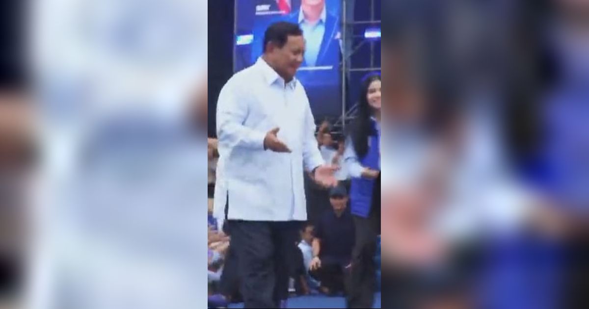 VIDEO: Prabowo Joget Gemoy Bareng 2 Mantu Cantik Presiden di Kampanye Demokrat