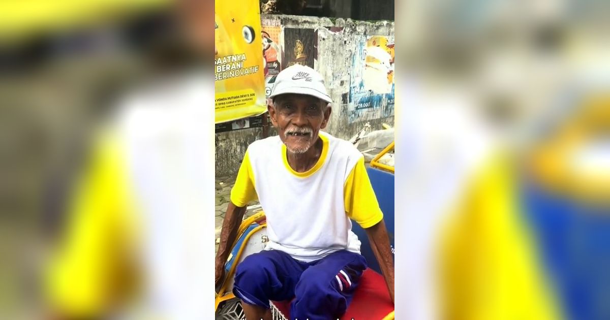 Kisah Kakek Tukang Becak yang Penghasilannya Tak Sampai Rp50 Ribu Sebulan, Bikin Haru