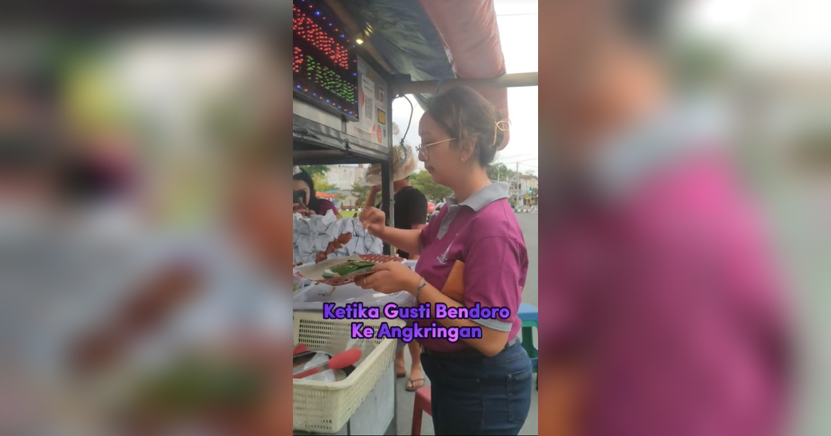 Momen Putri Sultan Yogya GKR Bendara Asyik Jajan di Angkringan Pinggir Jalan, Tingkah Lucunya Bikin Gemas