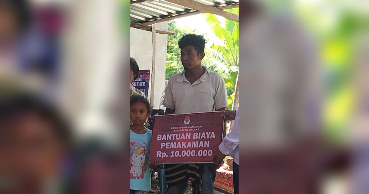 Ahli Waris Ketua KPPS di Malaka Tengah NTT Meninggal Usai Kawal Pemilu Dapat Santunan Rp46 Juta