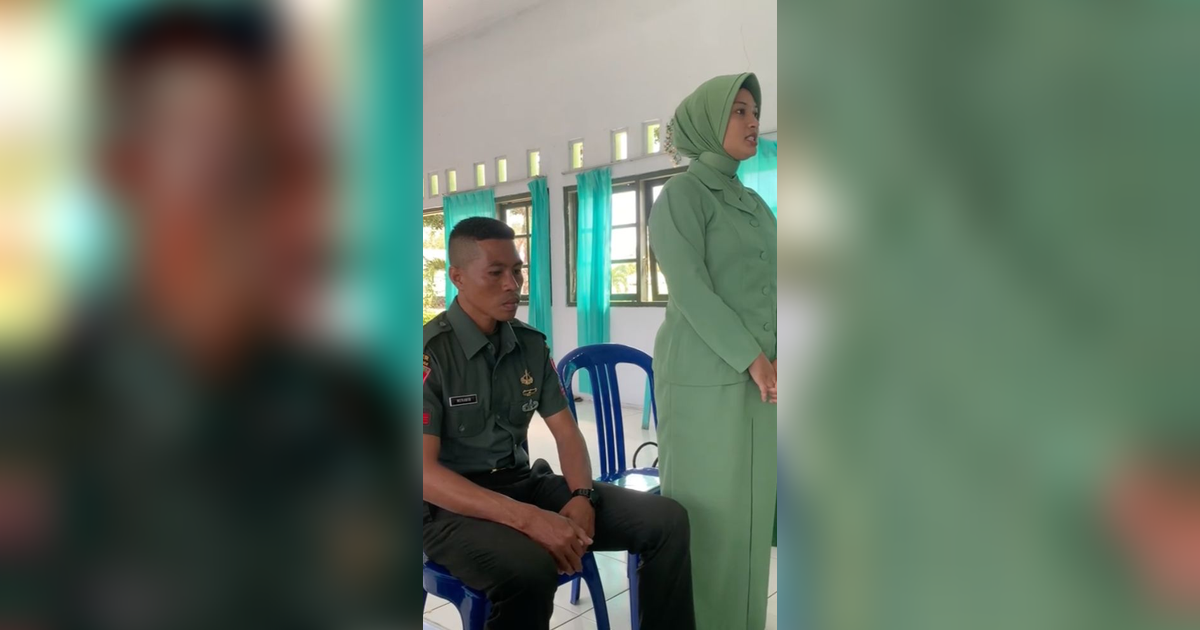 Viral Wanita Bagikan Momen Pengajuan Nikah dengan Anggota TNI, Harus Hafal Mars Persit