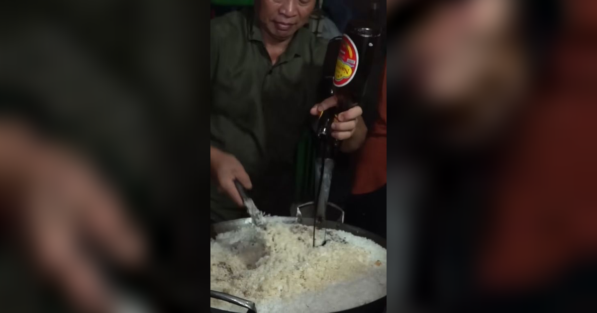 Viral Nasi Goreng Porsi Brutal di Tangsel, Harganya Cuma Rp15 Ribu Cara Masaknya Curi Perhatian