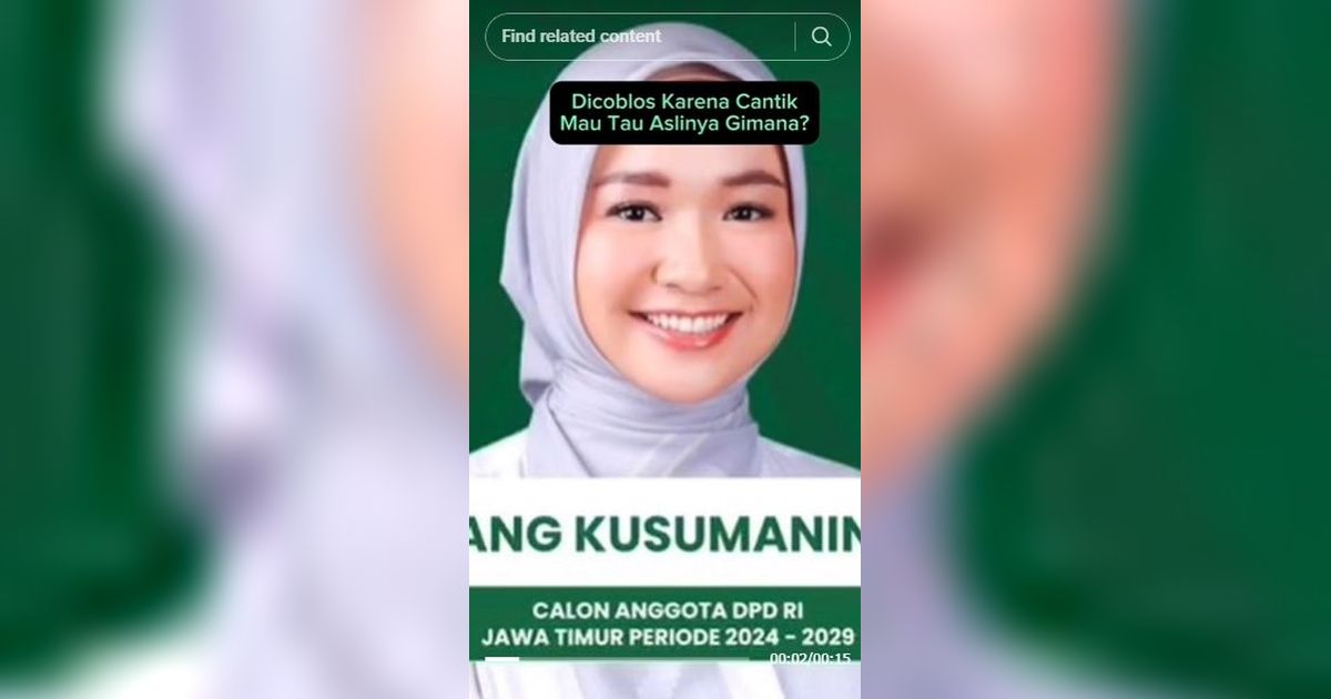 Viral Wajah Asli Caleg DPD Jatim Berbeda dari Foto di Surat Suara, Netizen: Korban Filter!