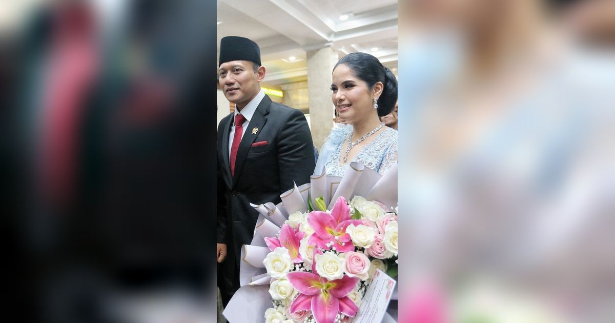VIDEO: Annisa Pohan Cantik Bikin Salfok di Pelantikan AHY, Berseri-seri Salam Jokowi-Prabowo