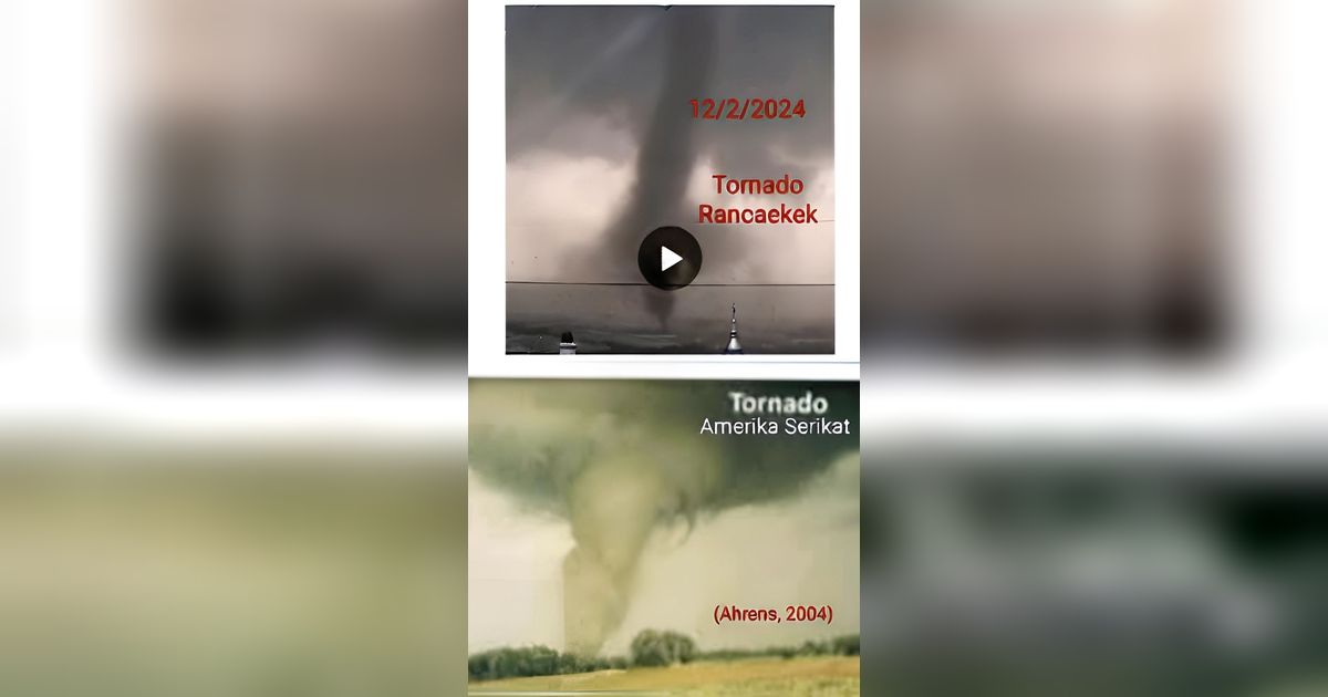 BRIN Sebut Tornado Pertama Indonesia di Rancaekek Bandung Mirip di AS 20 Tahun Lalu