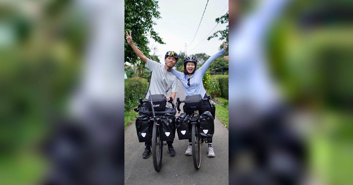 Sudah Keliling Indonesia, Pria Ini Niat Gowes dari Cimahi ke Makkah Bareng Istri, Dapat Banyak Doa dari Warganet