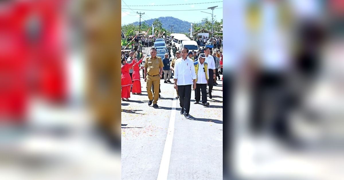 Jokowi Resmikan Instruksi Jalan Daerah di Sulawesi Utara dengan Anggaran Rp183 Miliar