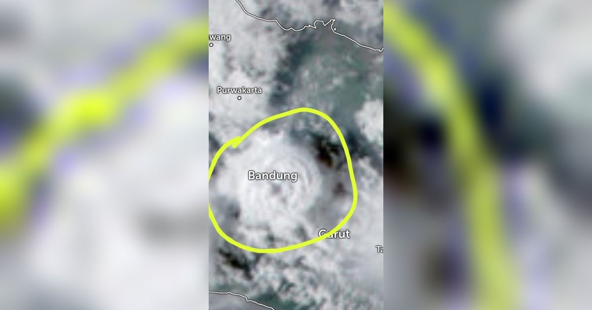 Ini Penampakan Mengerikan dari Satelit Pusaran Angin Puting Beliung Ekstrem di Rancaekek