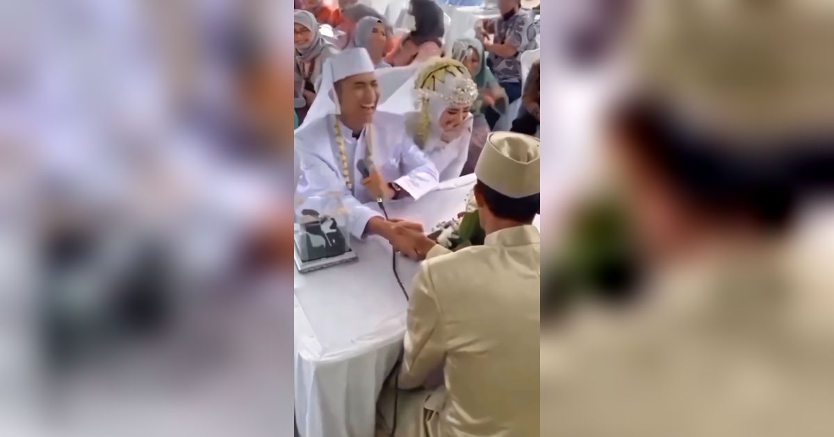 Momen Tegang Akad Nikah Berubah Ambyar Gara-gara Wali Nikah Grogi Hingga Salah Ucap Ijab: Maskawin 10 Gram Berubah Jadi 10 Kilogram