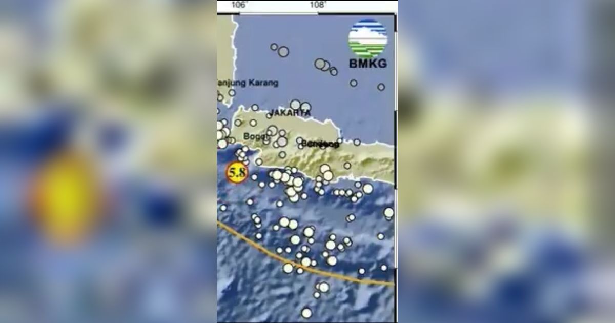 Update: Tak Hanya Depok, Getaran Gempa Bumi 5,7 Magnitudo di Banten Terasa hingga Bandung