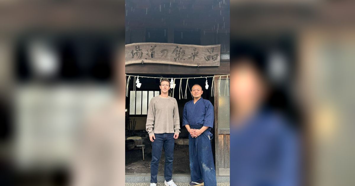 Saat Mark Zuckerberg Belajar Jadi Seorang Samurai dari Ahlinya, Sekali Tebas Langsung Terpotong