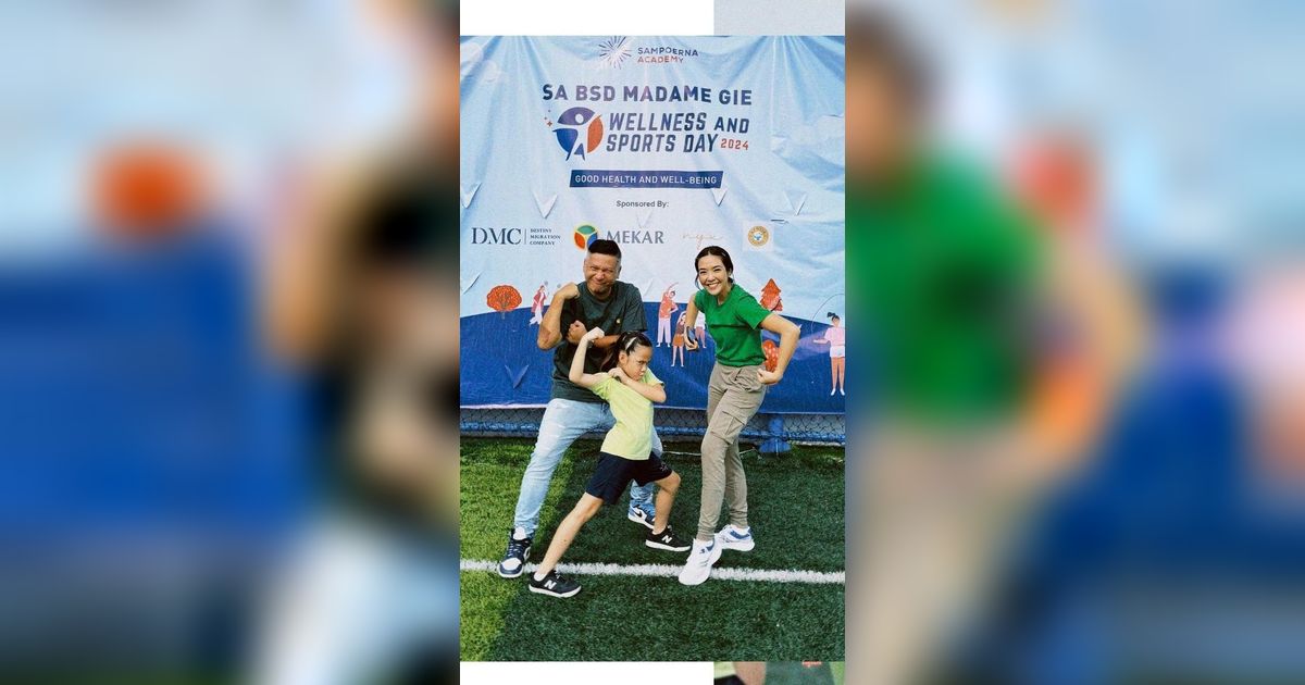 Ini 8 Potret Gading Marten dan Gisella Anastasia Kompak Dampingi Gempi di Sports Day