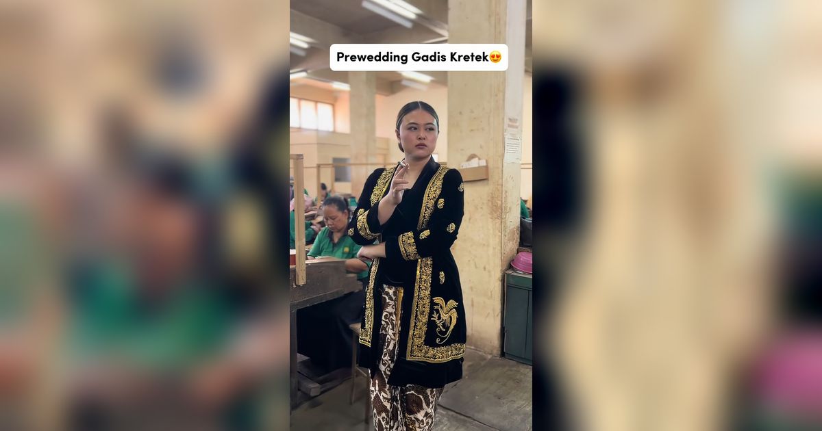 Pasangan Calon Pengantin Gelar Prewedding bak Film Gadis Kretek, Lakukan Pemotretan di Pabrik Rokok, Auto Jadi Tontonan Para Buruh