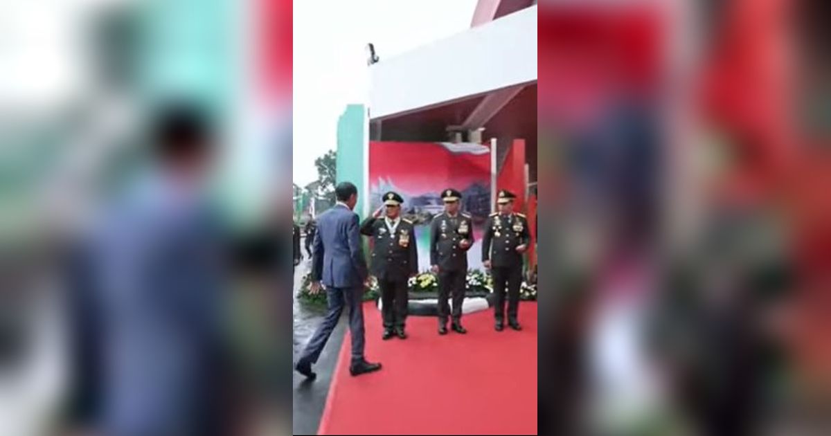 VIDEO: Gagah Prabowo Berseragam Jenderal TNI Sambut Presiden Jokowi Jelang Naik Bintang 4 Kehormatan