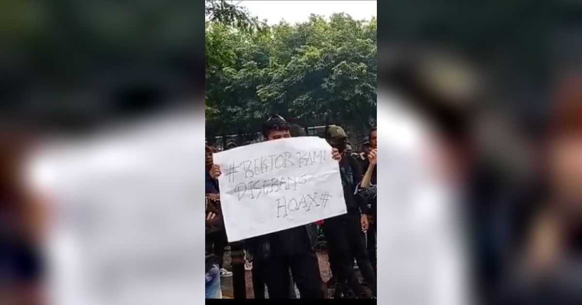 Usai Demo Mahasiswa, Muncul Aksi Bela Rektor UP Terkait Pelecehan, Peserta Mengaku Dibayar 'Gocap'