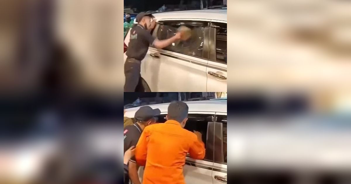 Viral Aksi Pria Pecahkan Kaca Mobil Demi Bantu Seseorang yang Dikira Meninggal di Dalamnya, Endingnya Tak Terduga