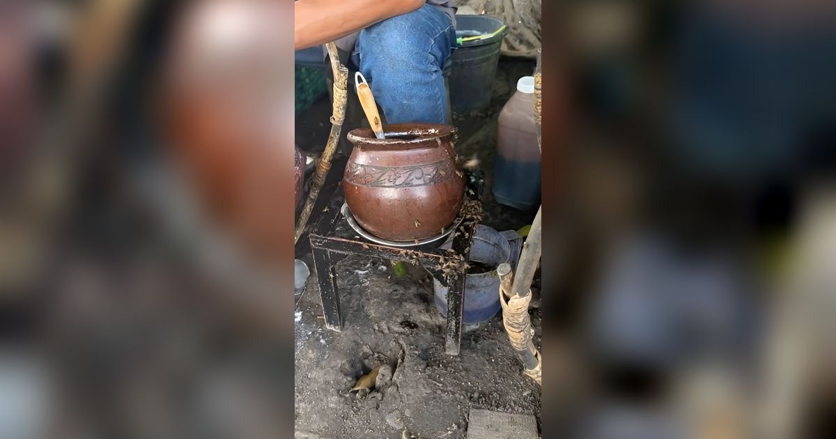 Penjual Es Dawet Viral karena Dikerubuti Lebah, Dikomentari Miring Para Bule