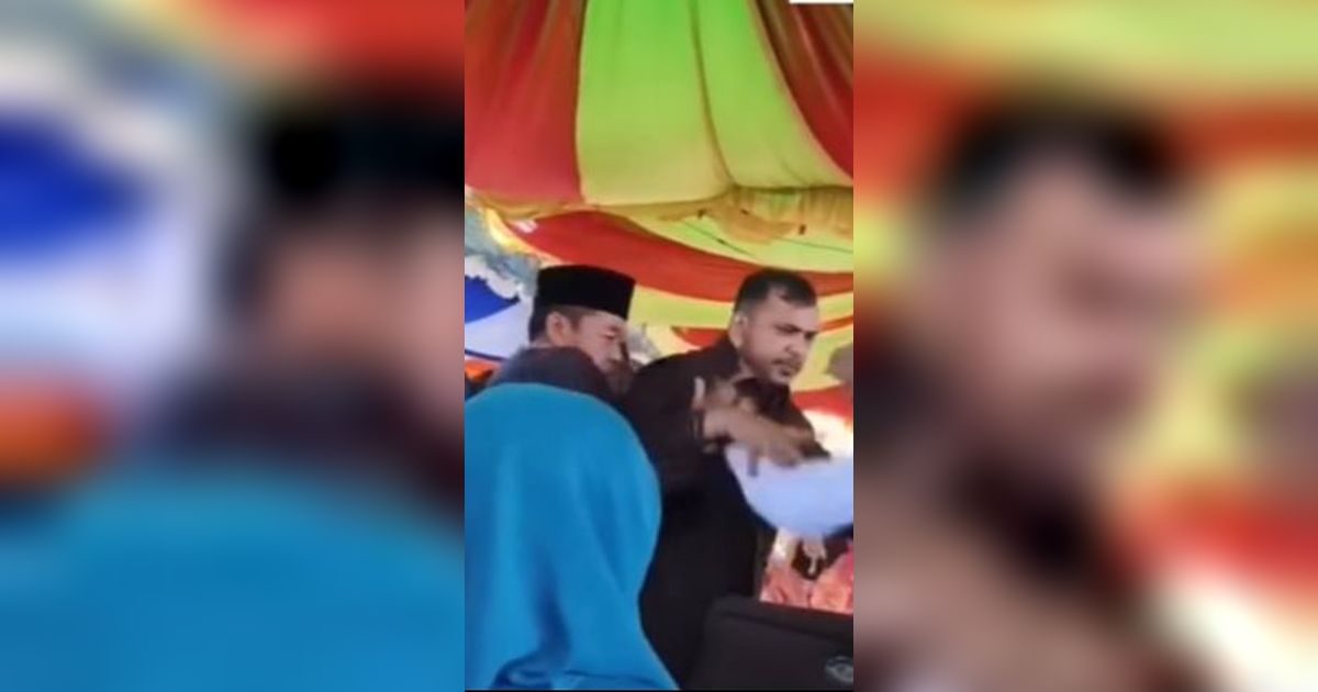 VIDEO: Viral! Bupati dan Wabup Rokan Hilir Nyaris Adu Jotos, ini Kronologinya