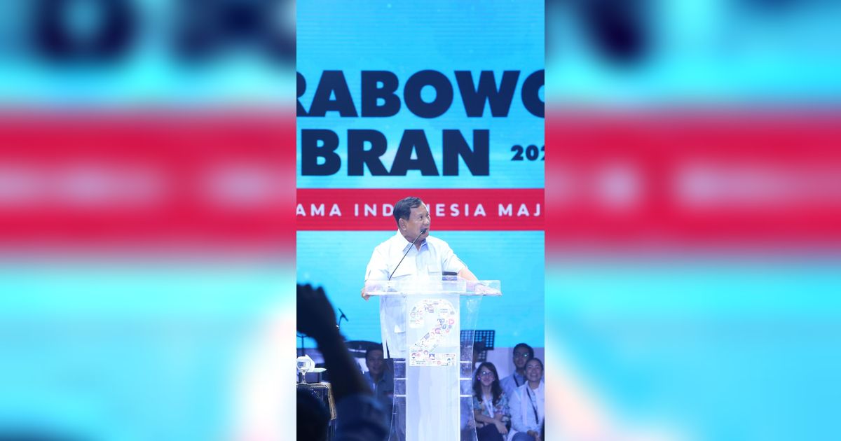 Prabowo: Saya Tidak Sendiri, Anak Muda Membersamai Perjuangan Saya