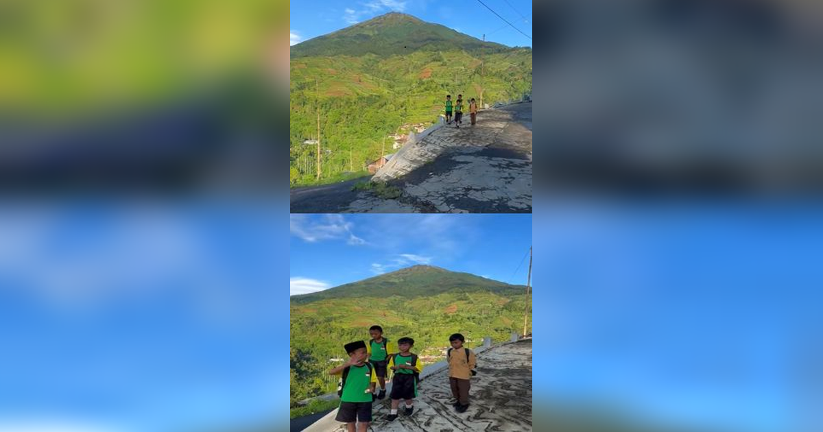 Viral Momen Siswa Berangkat Sekolah Lewati Pemandangan Indah di Magelang, Begini Penampakannya