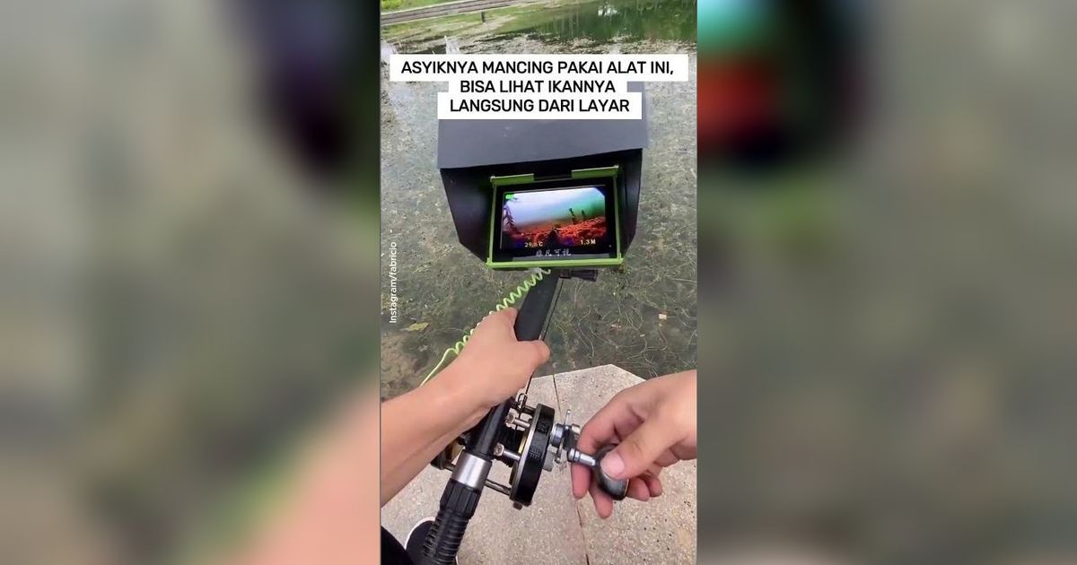 VIDEO: Asyiknya Mancing Pakai Alat ini, Bisa Lihat Ikannya Langsung dari Layar