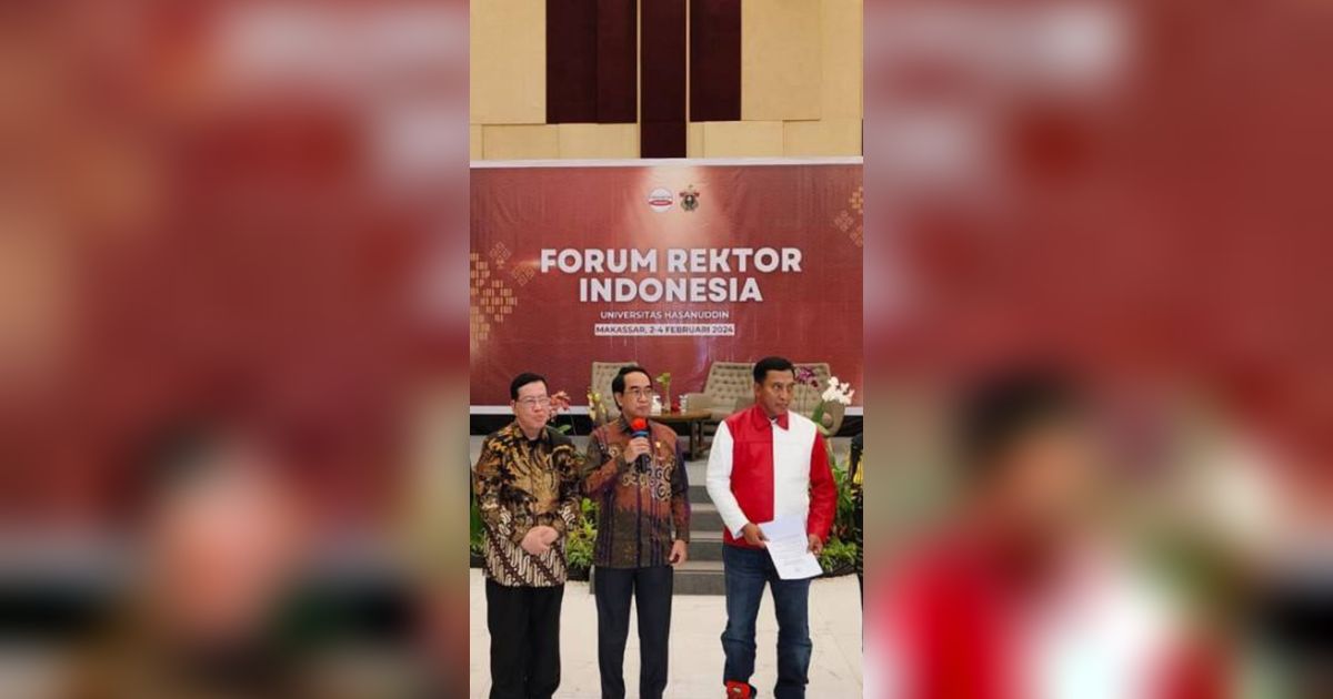 Forum Rektor Indonesia Serukan Pemilu Damai dan Hentikan Provokasi
