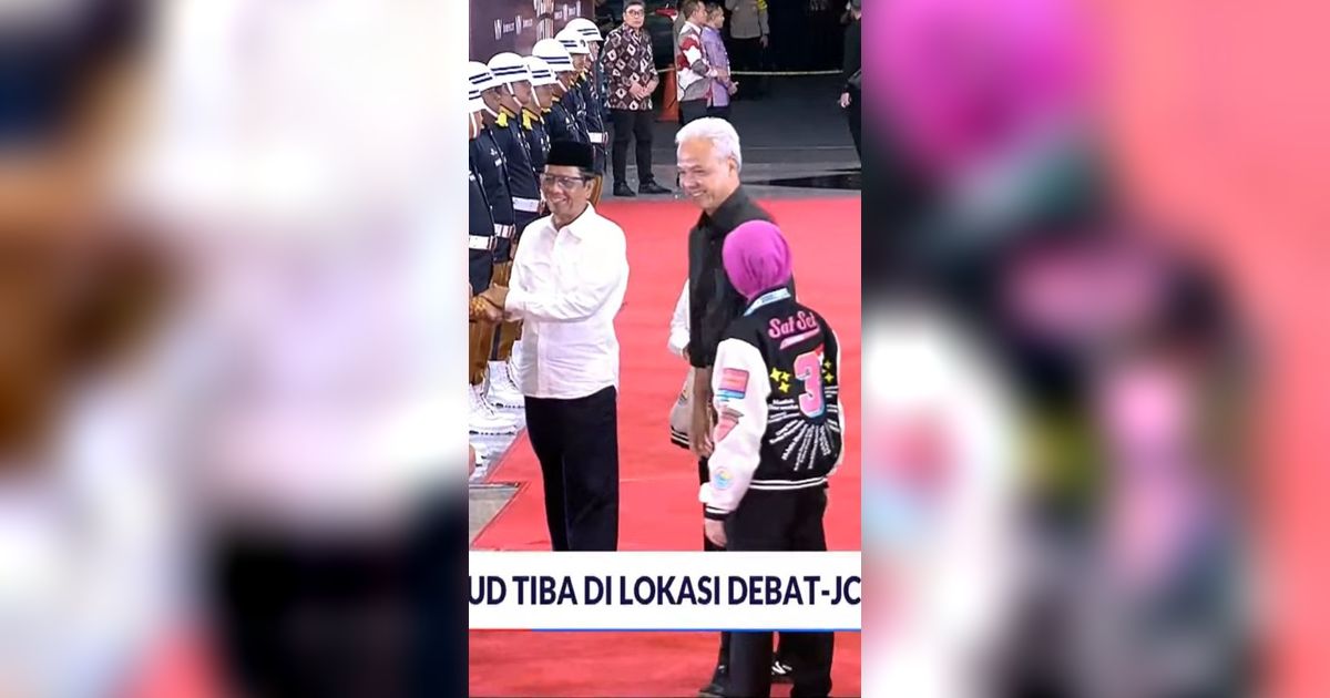 Ganjar Pranowo dan Mahfud MD Hadiri Debat Terakhir dengan Outfit Hitam-Putih
