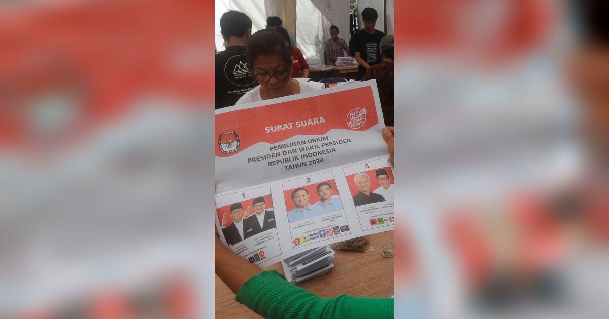 Viral Surat Suara Dengan Nomor Urut Paslon Tertukar, Begini Penjelasan KPU