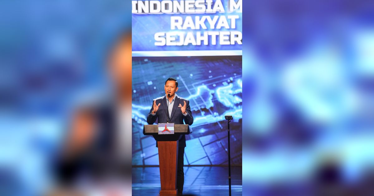 FOTO: Momen AHY Puji-puji Pemerintahan Jokowi Saat Sampaikan Pidato Politik 'Indonesia Maju, Rakyat Sejahtera