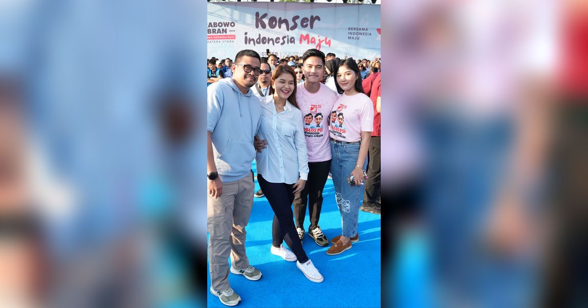 Kampanye Akbar Prabowo-Gibran di Deli Serdang, Kaesang Pakai Kaos Pink