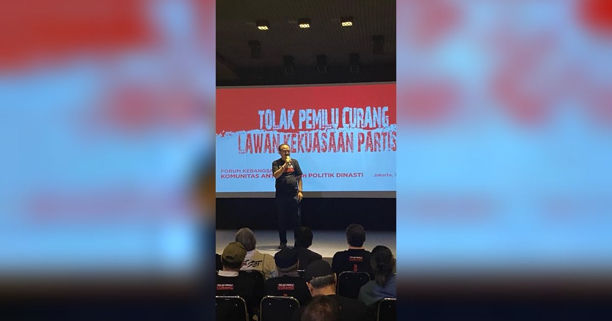 Eros Djarot Kritisi Sikap Jokowi Terkait Pencalonan Gibran di Pemilu 2024