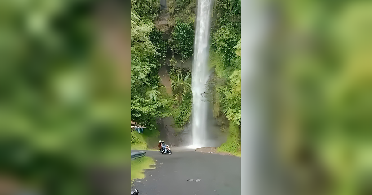 Beda dari yang Lain, Intip Keunikan Curug Ceret Naringgul di Cianjur yang Letaknya di Pinggir Jalan