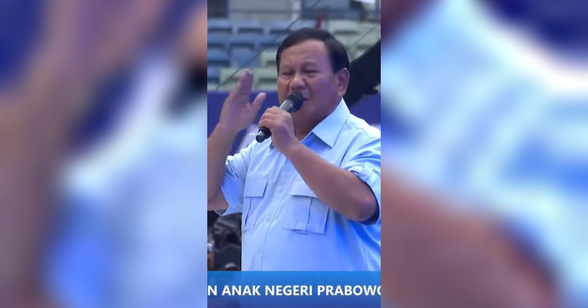 Hujan Gerimis Prabowo Kampanye di Sidoarjo, Erick Thohir hingga Bahlil Hadir