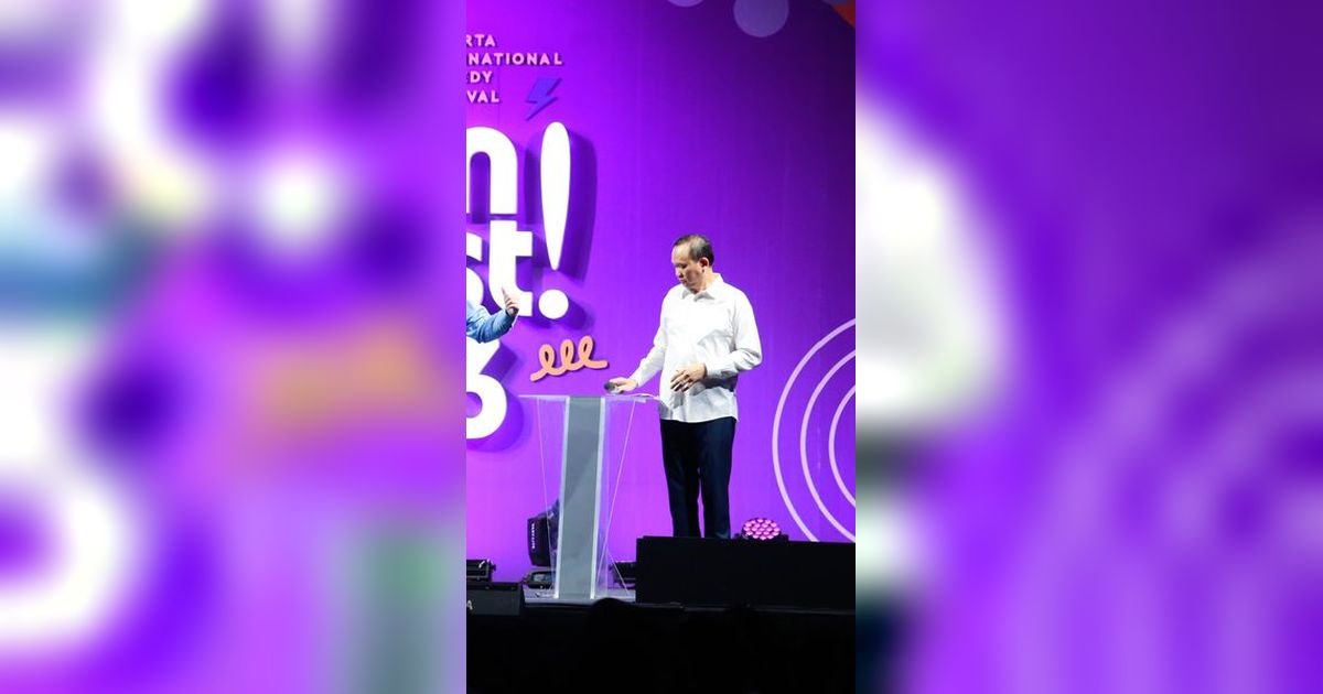 VIDEO: Cak Lontong Teriak Melotot Tunjuk Kerumunan Kampanye Ganjar, Singgung Massa Bayaran