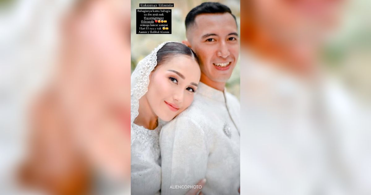 12 Potret Pertunangan Ayu Ting Ting, Cantik Pakai Gaun Putih & Calon Suaminya Bikin Salfok Ganteng Banget