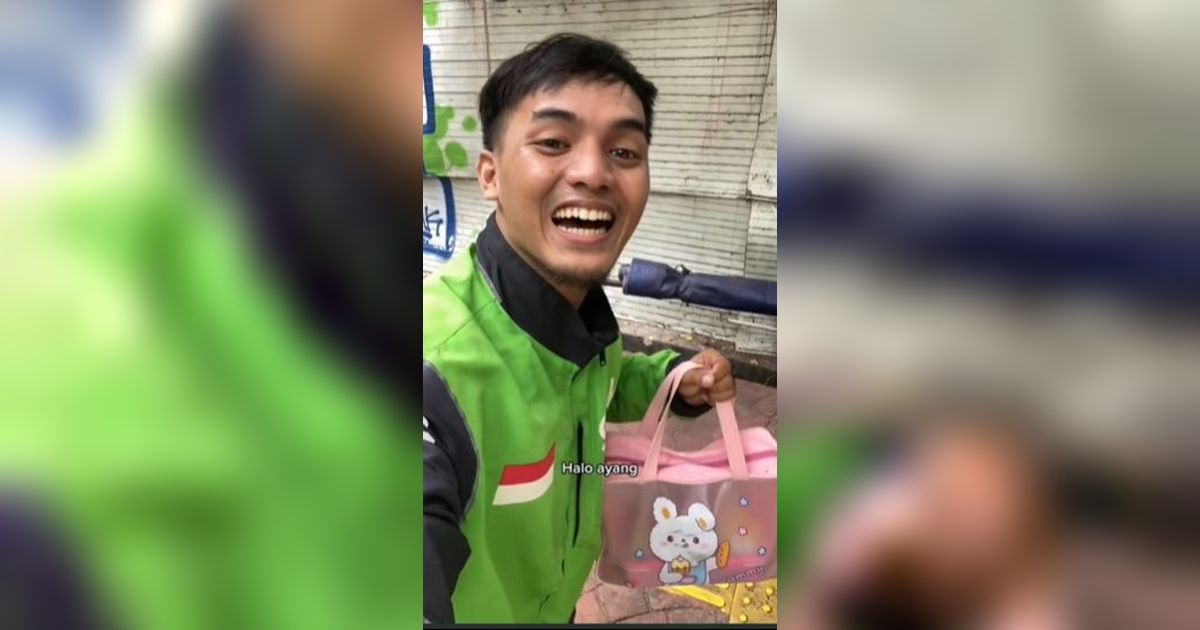 Potret Bekal Makan Siang Driver Ojol Ini Bikin Gemes, Berasa Jadi Anak Sekolah!