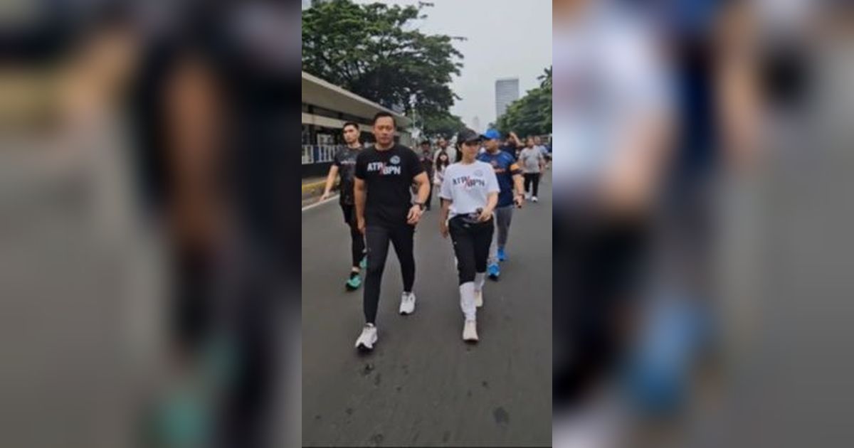 Kegiatan Mas Menteri ATR/BPN Bersama Istri di Hari Minggu, Tulisan di Kaos yang Dipakai Bikin Salfok