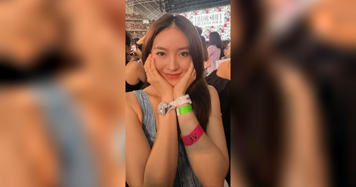 Potret Natasha Wilona Nonton Konser Taylor Swift di Singapura, Kecantikan Parasnya Buat Terpana