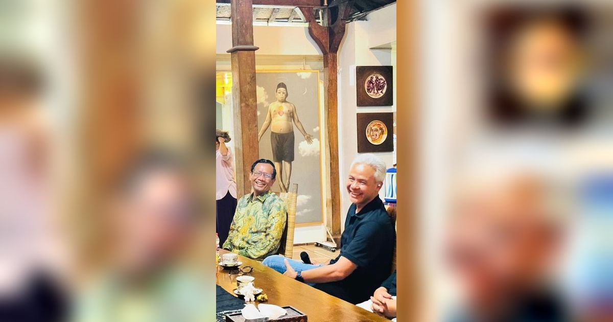 Makan Siang Bareng Ganjar dan Seniman di Yogya, Mahfud Md: Siapa Bilang Jarang Ketemu?